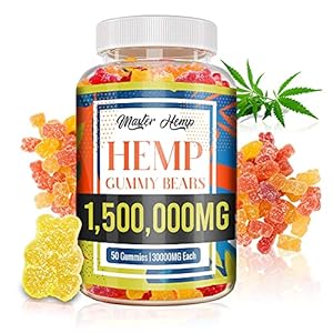 Hemp Gummies for Slееp and Аnxiety, Pain Strеss, Extra Strength – Natural Hemp Oil Extract – Candy Gummy Bears with Melatonin – Sleep Aid Omega 3, 6, 9 & Vitamins B, E Zero CBD Oil