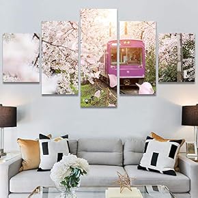 SIGNWIN 5 Panel Canvas Wall Art Modern Art...