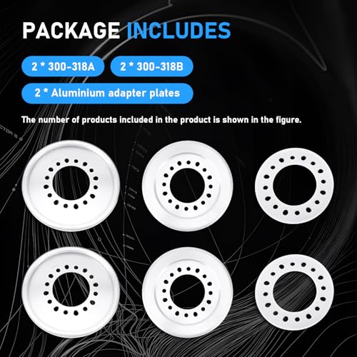 Image of Wheel Balancers 300-318 Compatible With Ford /Dodge /Centramatic Wheel /8 Bolt Wheels 3 /4 Ton And 1-Ton Single Rear Wheel, 4 Balancers Included