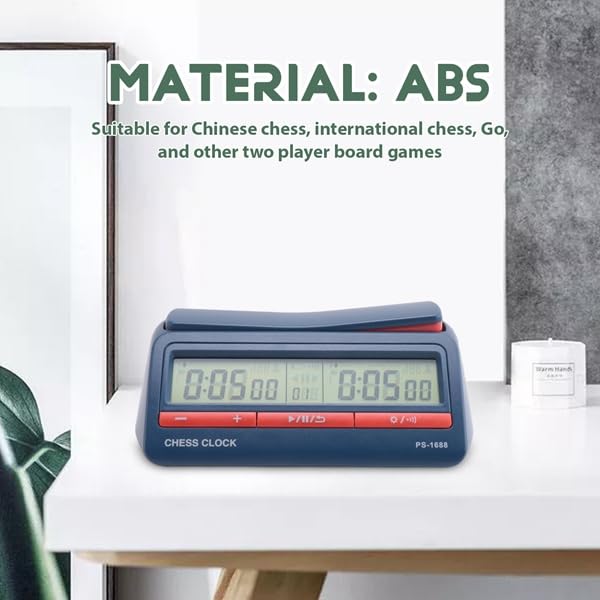 Temporizador de ajedrez digital con cuenta regresiva precisa para control de tiempo en mesa 7
