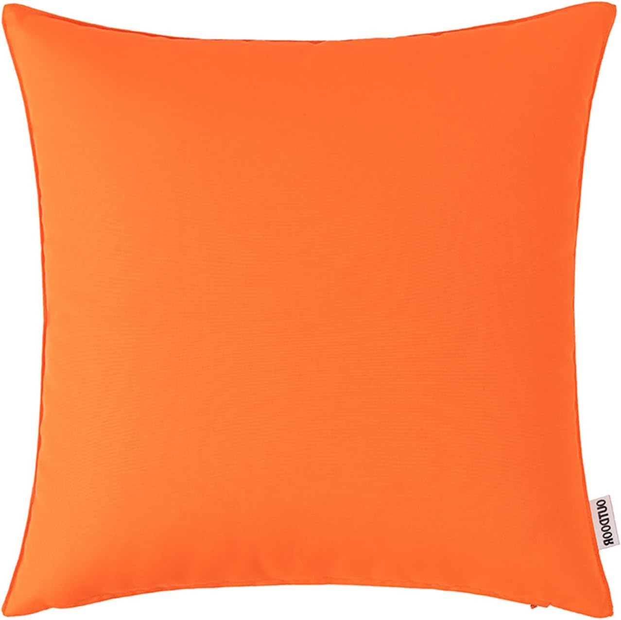 Waterproof Patio Cushion Covers with Zipper Oxford Fabric Replacement Outdoor Chair Seat Cover UV Resistant Washable Furniture Cover (Orange,25x27x5 in)