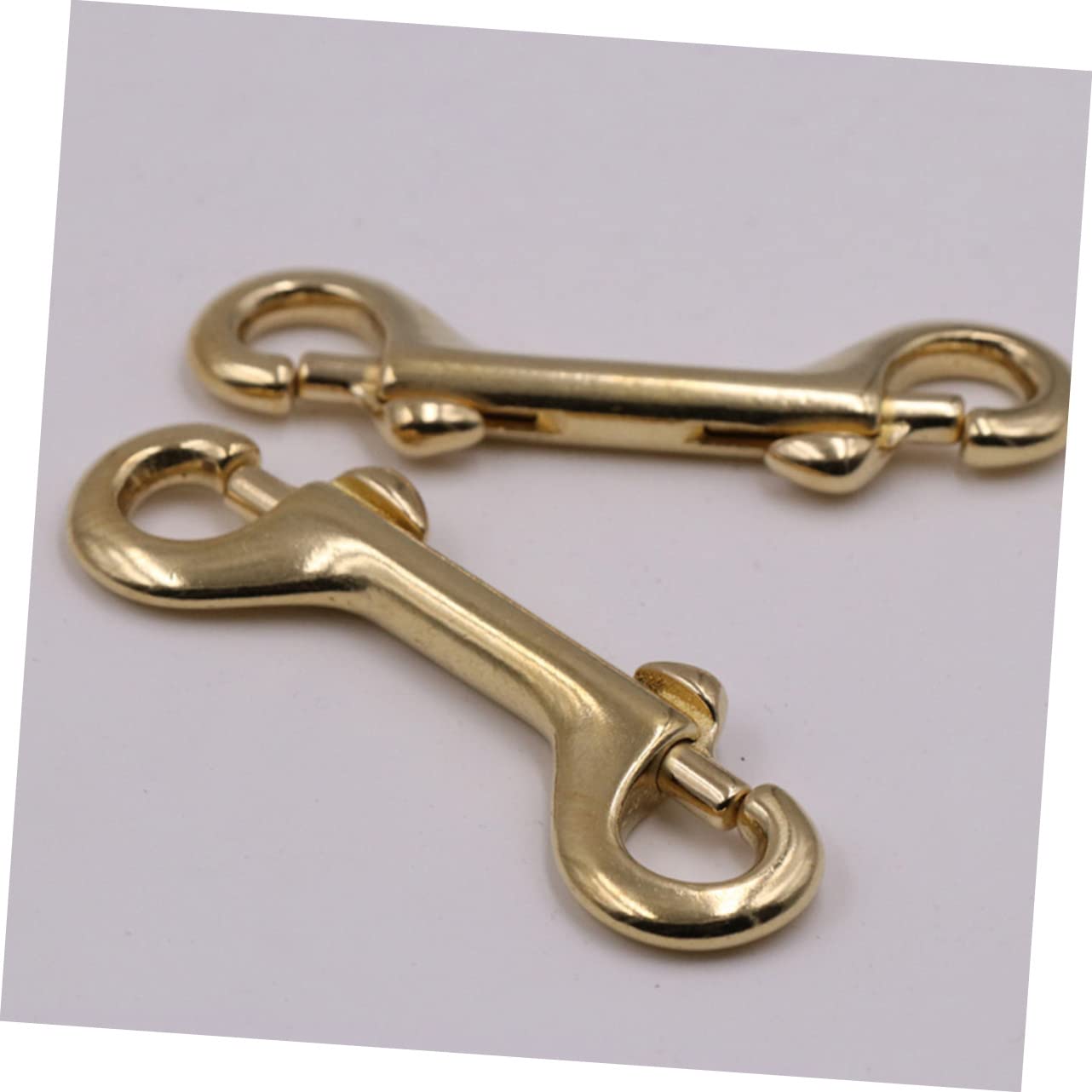 EXCEART Ganchos De Cierre Giratorio Llavero De Metal Clip De Metal Para Cinturón Ganchos De Presión De Gatillo Cierre De Bolsa De Latón Clip De Equipaje Clip De Cordón De Doble Cara