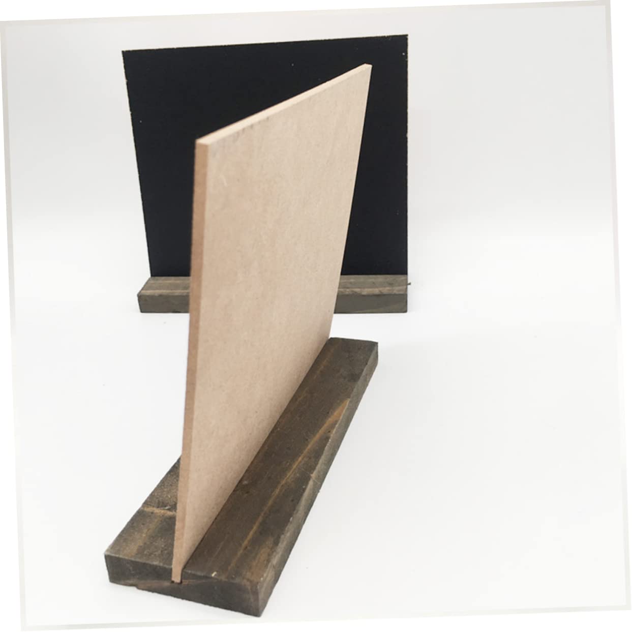 Kleiner Kreidetafelschilder 10 Stück aus Density Board Schwarz