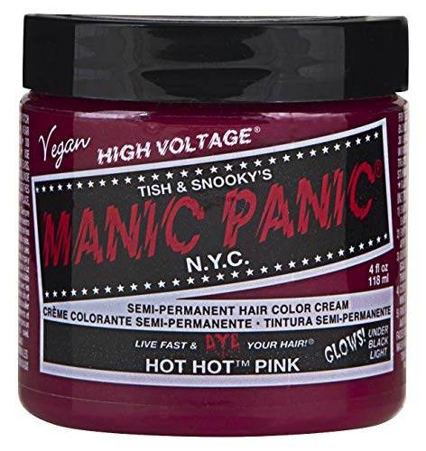 Official Manic Panic High Voltage Classic Cream Formula Colour Hair Dye (Hot Hot Pink) x6