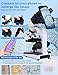 Woehrsh Microscope for Adults WF10x and WF25x Eyepieces, 40X-2500X Magnification, with HD USB Camera, Binocular Microscope for Lab Schools