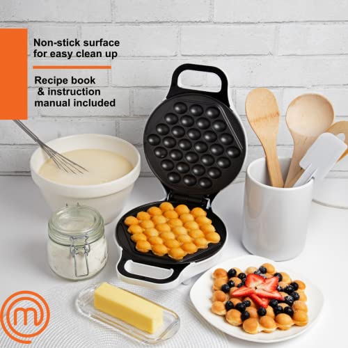 image for MasterChef Bubble Waffle Maker- Electric Non stick Hong Kong Egg Waffl