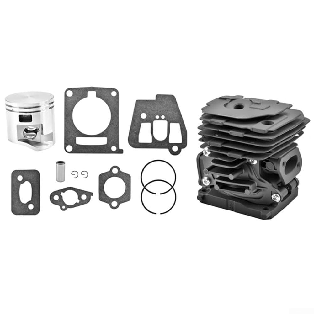 Spelonify Kit de pistón de cilindro de acero con juntas para desbrozadora FS240, FS240C, FS240R, FS360C, FS361C, piezas de reparación de motor de repuesto
