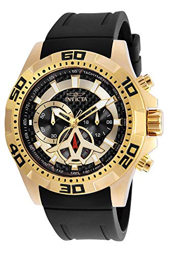 [�C���r�N�^] Invicta �r���v Aviator �A�r�G�C�^�[ Men's Aviator Black Polyurethane Band Steel Case Quartz Analog Watch �N�H�[�c 21738 [���s�A���i]
