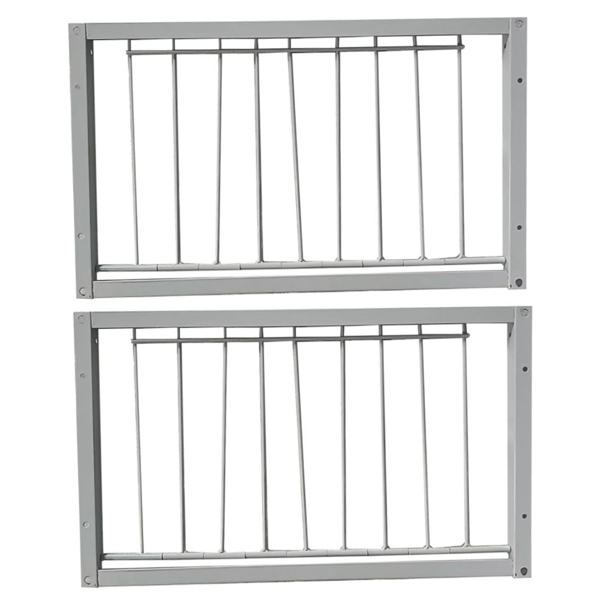 Puerta para Pájaros de Carrera para Jaula de Palomas 2 Piezas 40x26 Cm de Alambre Resistente para Trampas y Cuidado en Granja Patio Jardín