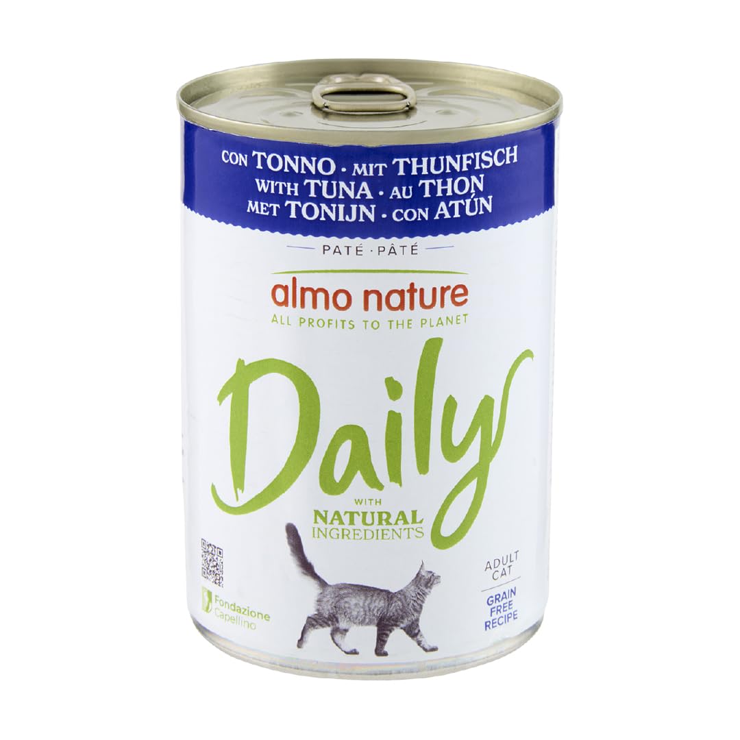 Almo Nature Daily Wilgotny kot Tuna Premium - bez ziarna - 24 x 400 g