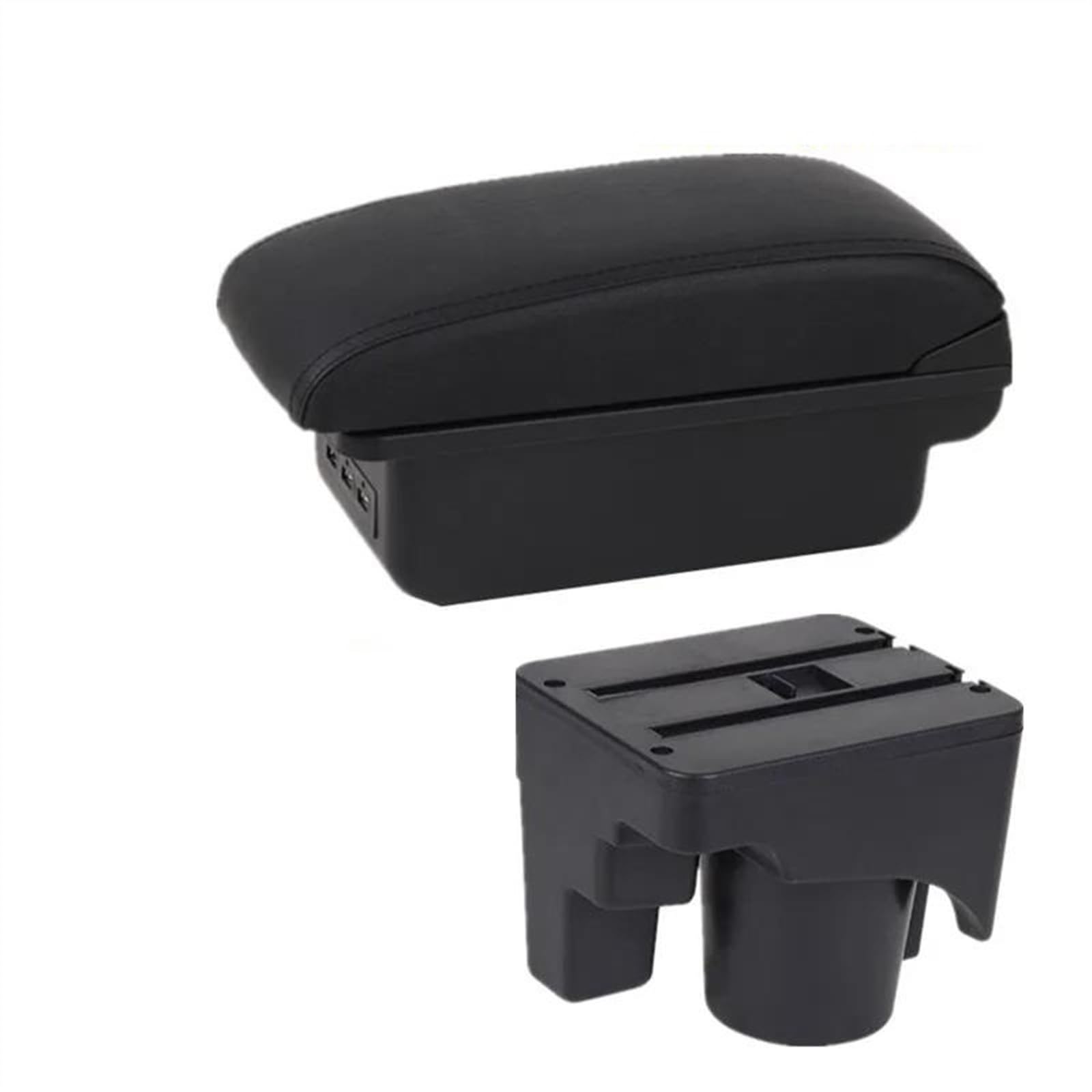 NOHEEU Car Armrest Special Storage Box Modification Parts For Scirocco For Sagitar For Golf 6 5 Mk6 MK5 For Jetta(B1 black line)