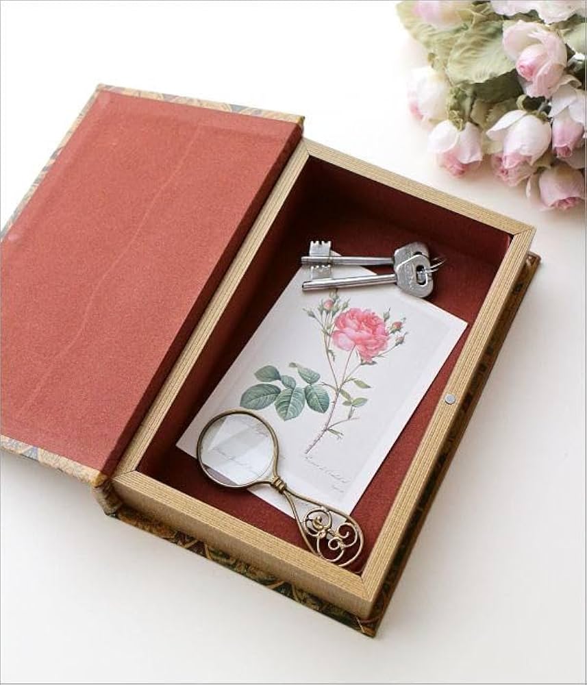 Amazon｜洋書 インテリア アンティーク レトロ 本型 小物入れ 古書 本