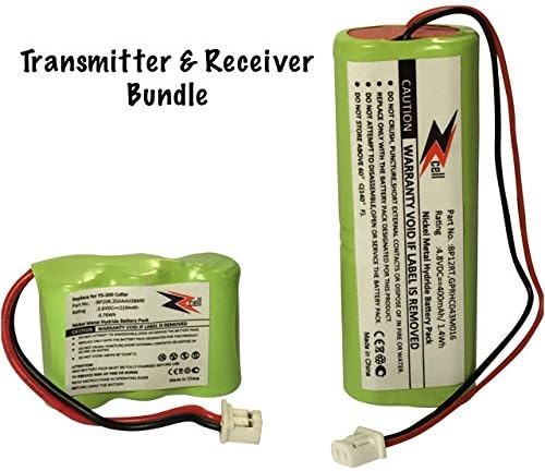 ZZcell 2-Pack Bundle Battery Replacement for Dogtra Transmitter BP12RT and Receiver BP20R, 280NCP, 300M, 302M, YS500