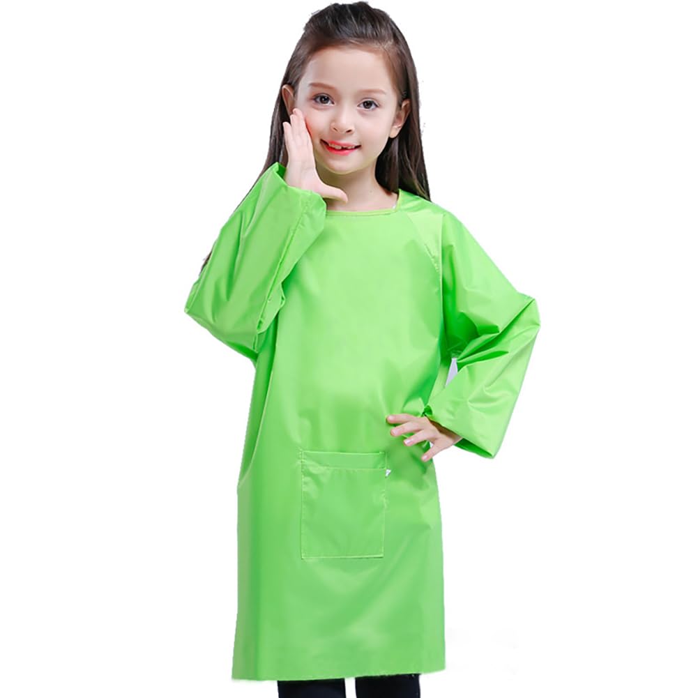 YeeHeen Art Smock Artist Painting Apron Waterproof Long Sleeve Smock with Pocket Green XXL - Image 3