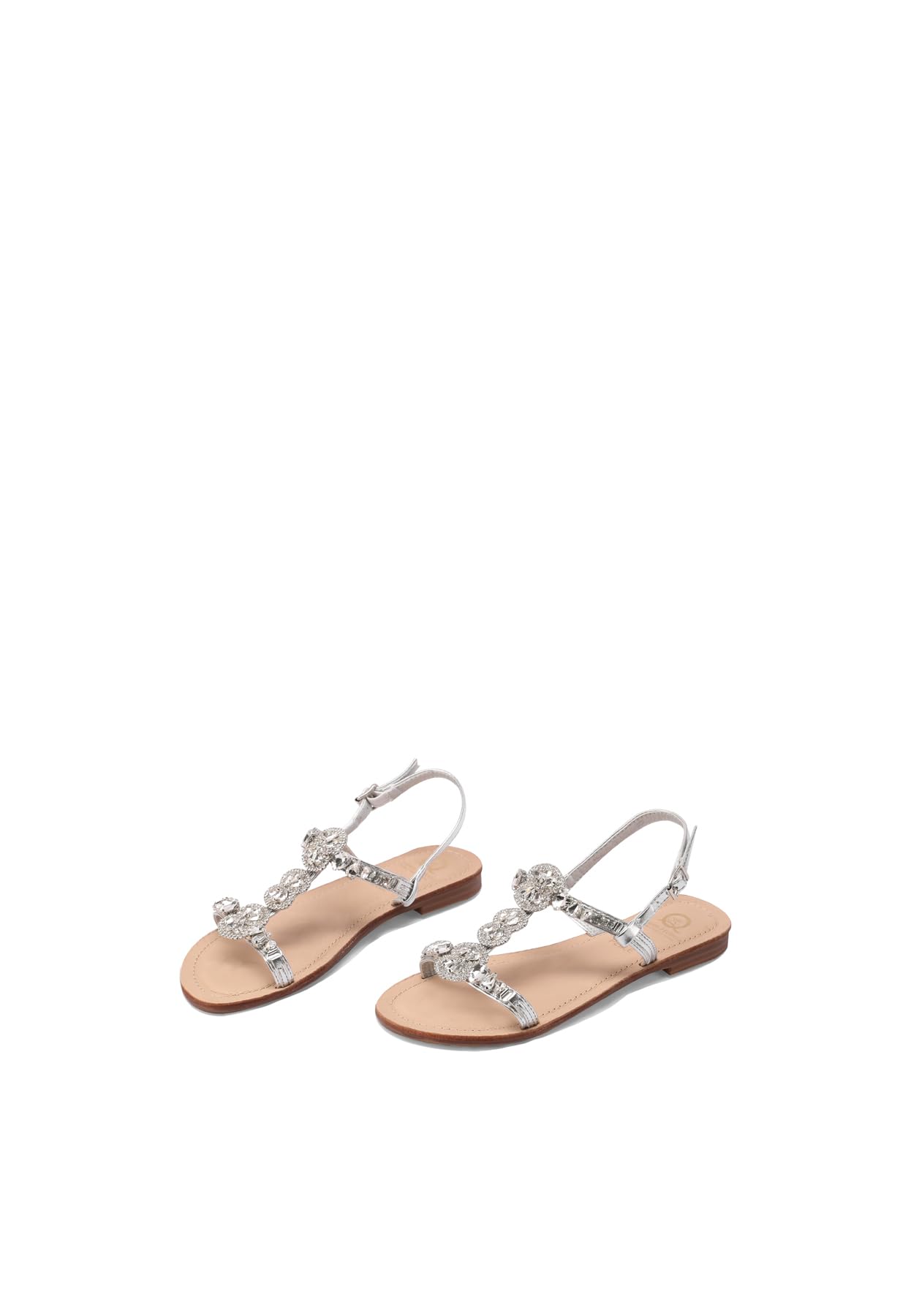 QUEEN HELENA Sandali Gioiello Bassi con Strass Donna Y6016