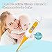 Digital Thermometer, Soft Head Rectal and Oral Thermometer for Adults and Babies, Precision Thermometer for Fever - Accurate and Fast Readings with Fever Indicator (Orange)