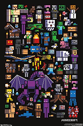 Trends International Minecraft - Mobbery Wall Poster, 22.375' x 34', Unframed Version