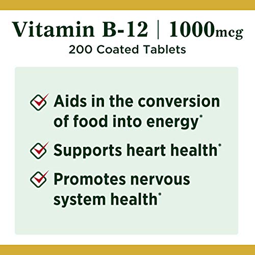 Nature’s Bounty Vitamin B12, Supports Energy Metabolism, Tablets