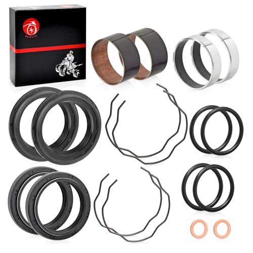 Image of Fork Bushing Dust Oil Seals Kit For Yamaha V-Star 650 950 1100 1300 XVS650 XVS950 XVS1100 XVS1300 MT07 FZ07 XSR 700