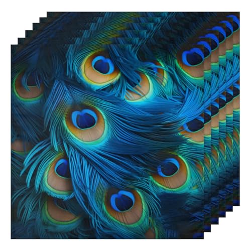 Servilletas de Tela de Plumas Set de 6 50.5 x 50.5 cm miniatura 1