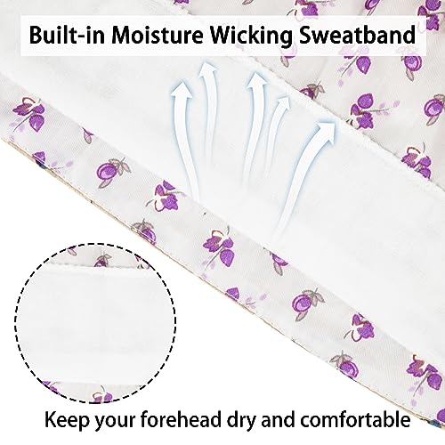 Scrub Caps Women Bouffant Scrub Caps, Adjustable Working Cap Ponytail Pouch Tie Back