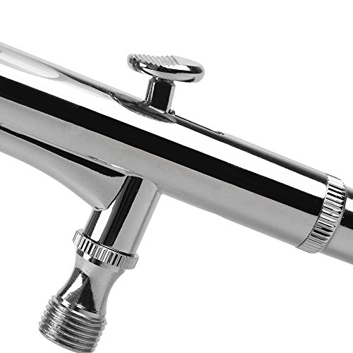 Pinkiou Airbrush Kit Large Capacity Cup Double-Action Trigger Air-Paint 0.3Mm Needle Air Brush Spray Gun Body Paint Art #TOP4