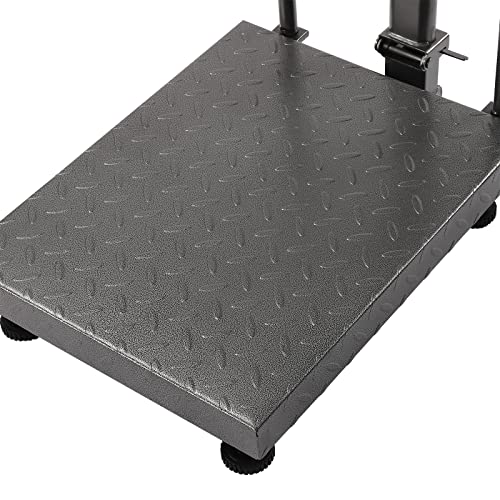 300Kg/660Lb Weight Computing Digital Scale,16" X 20" Heavy Duty Stainless Steel Electronic Floor Platform Scale Postal Scale Accurate Shipping Mailing Lb/Kg Price Calculator Hd Display Screen #TOP6