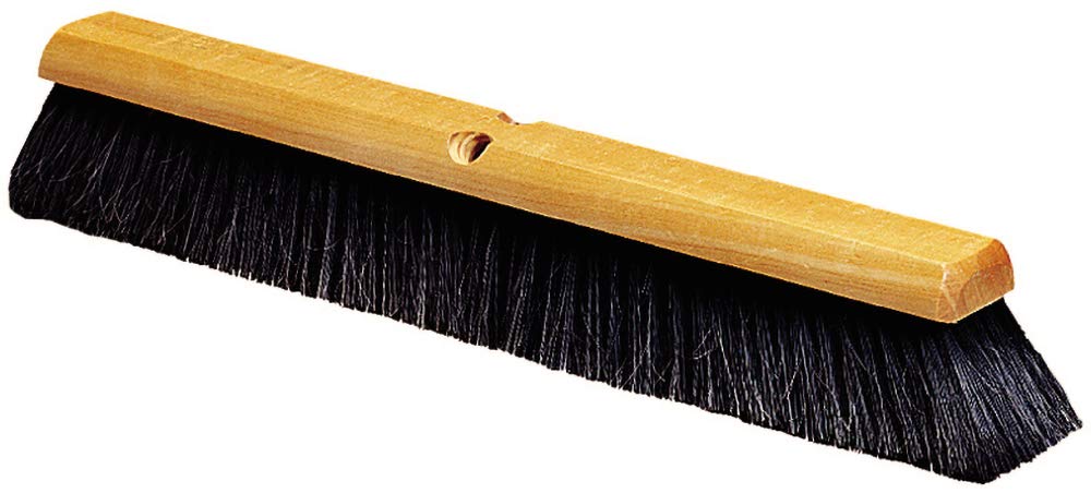 SPARTA Flo-Pac Horsehair Floor Sweep, Floor Brush for Cleaning, 24 Inches, Black Tan/Black 24 Inches (Pack of 1)