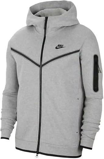 Nike Mens Tech Fleece Hoodie Dark Grey Heather/Black, 4X-Large