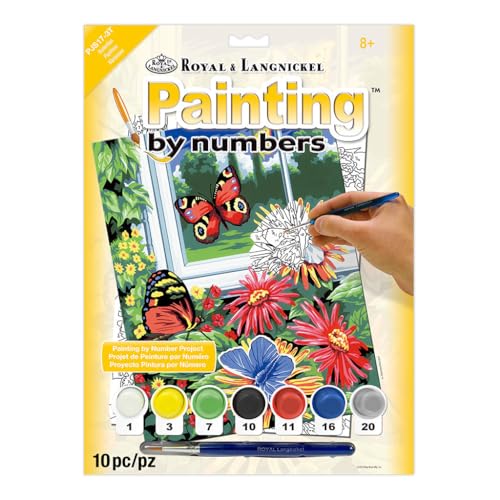 Royal & Langnickel Painting by Numbers Junior Small Art Activity Kit, Butterflies
