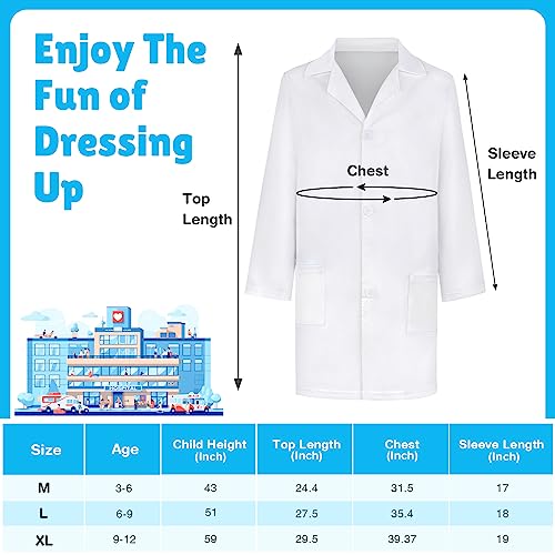 Giftinbox Doctor Costume For Kids Doctor Lab Coat For Kids Real Stethoscope thumb #4