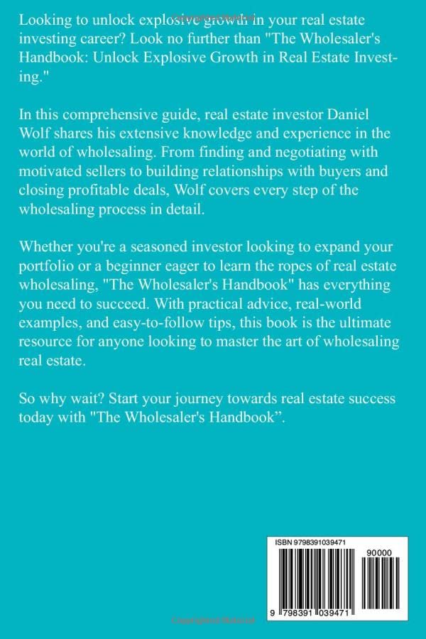 Miniatura 2 de The Wholesaler's Handbook Unlock Explosive Growth in Real Estate Investing. Strategies and Tactics for Maximizing Profits and Closing Deals