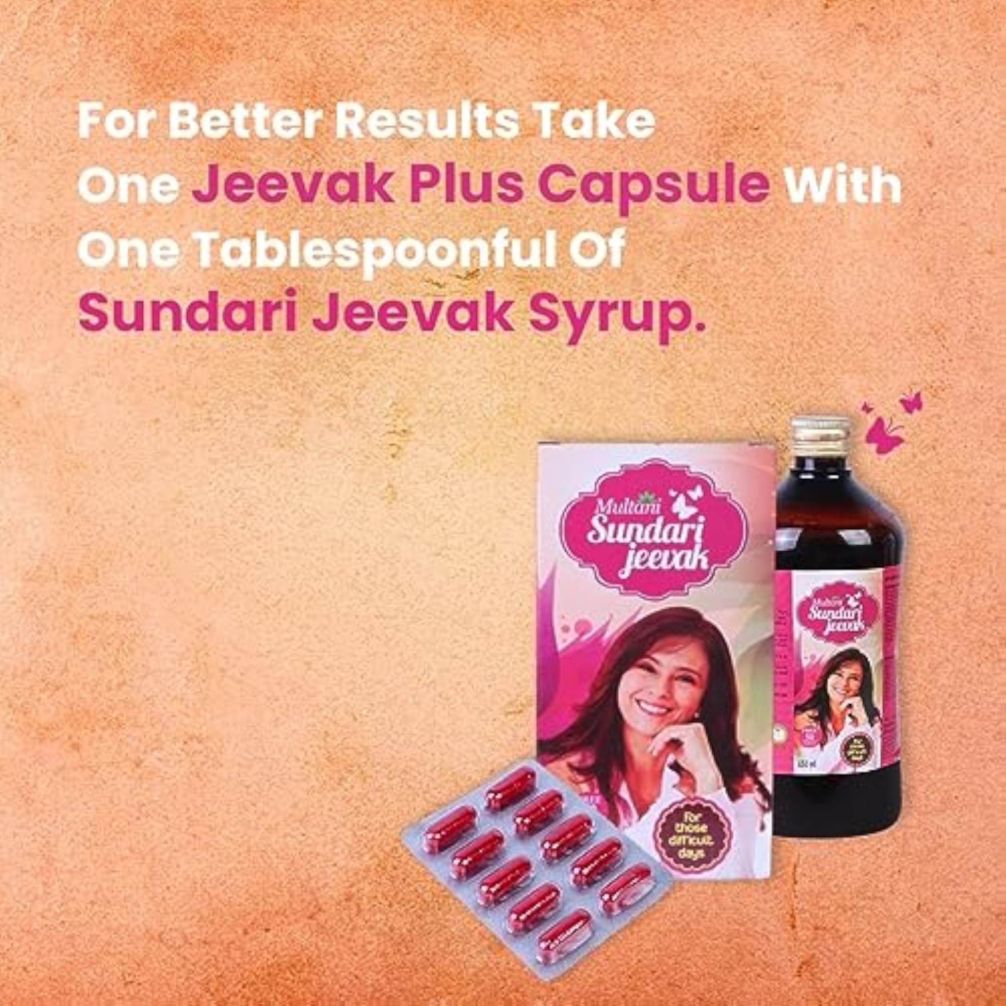Multani Sundari Jeevak with Jeevak Plus Capsules, 450 ml