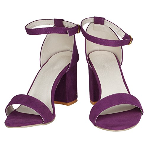 Image of Misto Women's and Girl's Formal Casual Suede Leather Block Heel Sandal