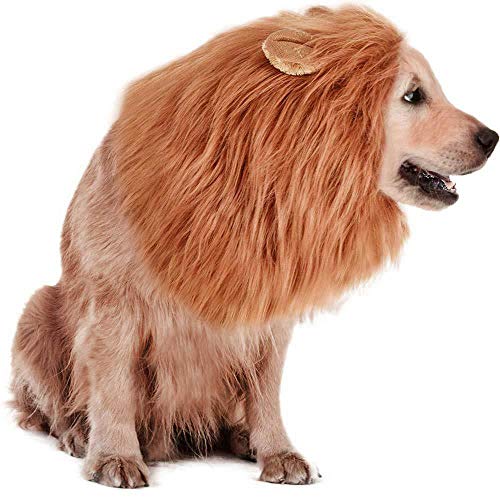 RWM Dog Lion Mane Costume - Pet Wig Clothes for Halloween Party - Lion Wig for...