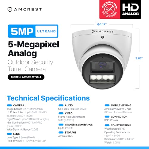 Amcrest 5MP NightColor Security Camera