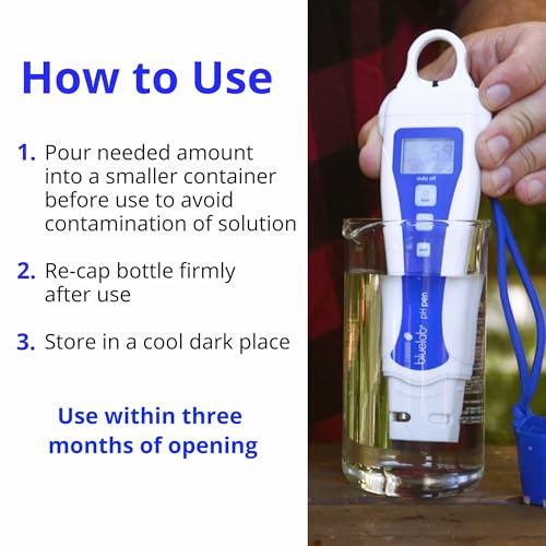 bluelab ph 40 amp 70 calibration solution kit - ph meter amp ph pen calibration for balanced nutrient solution nist traceable  hydroponics gardening amp growing tents 500 ml 169 fl oz each