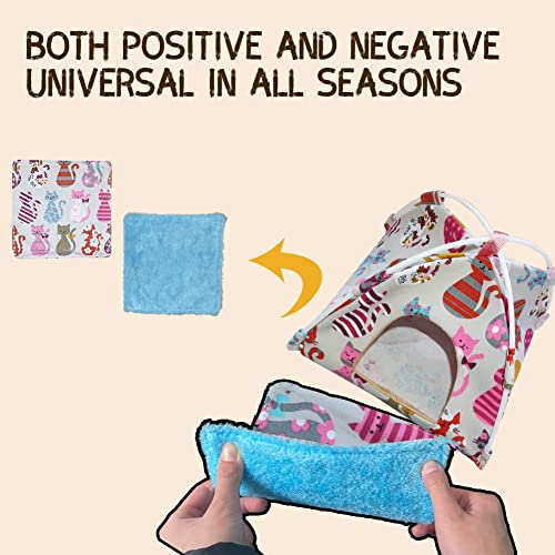 FEimaX Casa de ninho de pássaro pendurado rede gaiola de tentilho, barraca de cabana para pequenos p