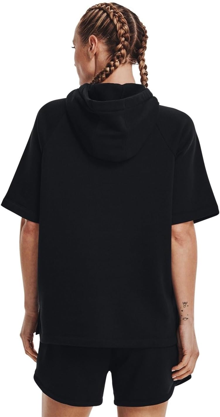 Under Armour Women's Rival Fleece Short-Sleeve Hoodie