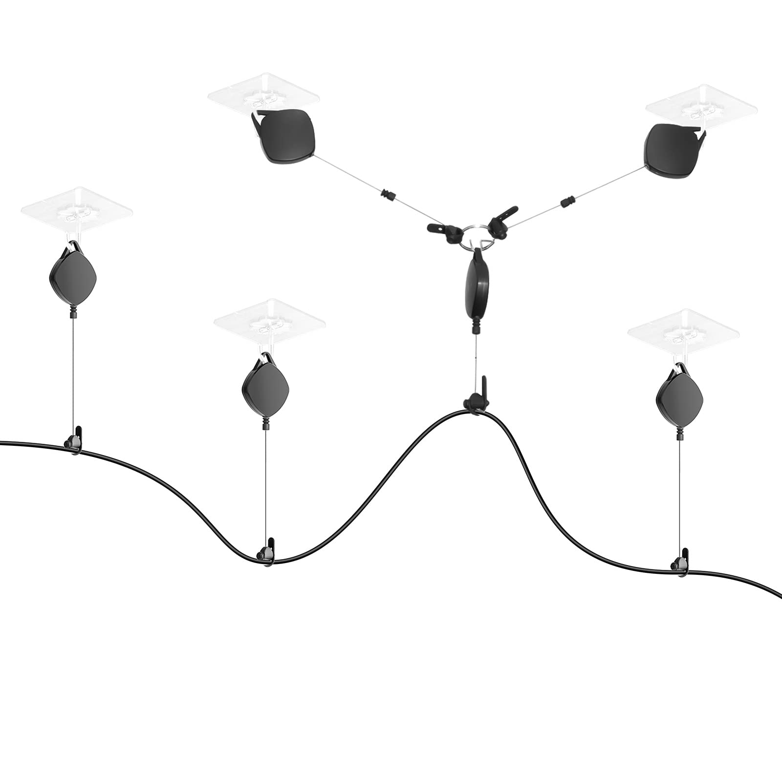 Realtà Virtuale Cuffia Gestione Cavo Retrattile Rotazione Soffitto Puleggia Fissa Accessori Pratici