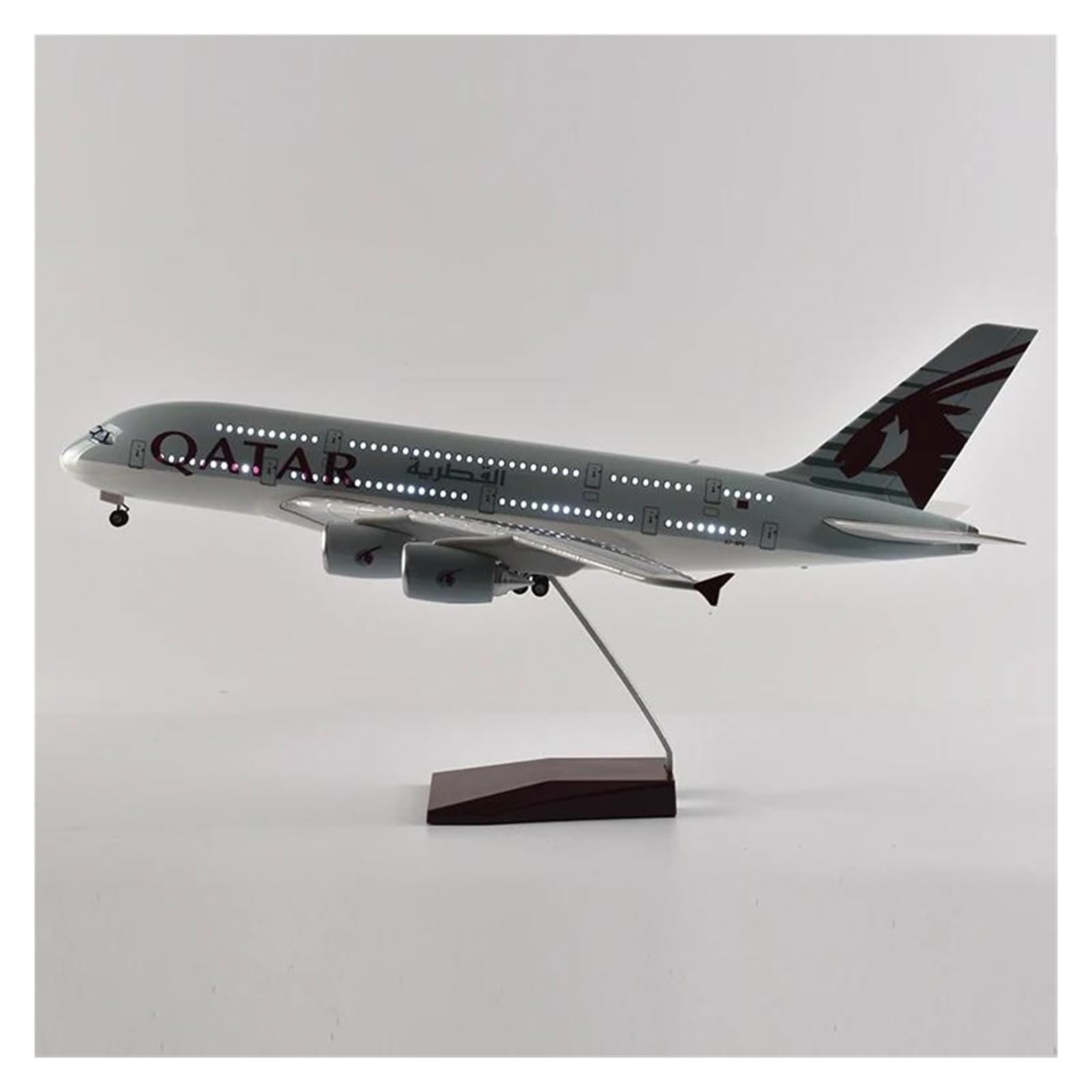 Skala samolotu 46cm 1/160 dla kataru 380 Model samolotu Model samolotu Model samolotu Odlany z żywicy Model samolotu Gotowy model ozdoby Nadaje się do wyświetlania (bez światła)
