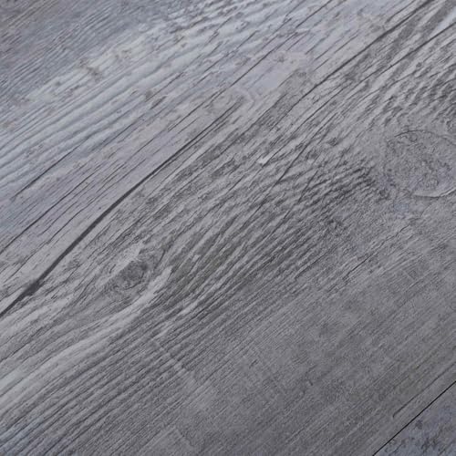 Lamas de PVC autoadhesivas para cubrir suelos antiguos con vinilo gris madera mate 5