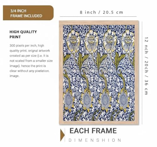 Image of BLINKART Paul Kley Aesthetic Modern Art Walls With Frame | Natural Wood Texture | Living Room Bedroom Office Wall Decoration | Poster Home Decor Frames Wall Bedroom | 12x8 Inches (D392)