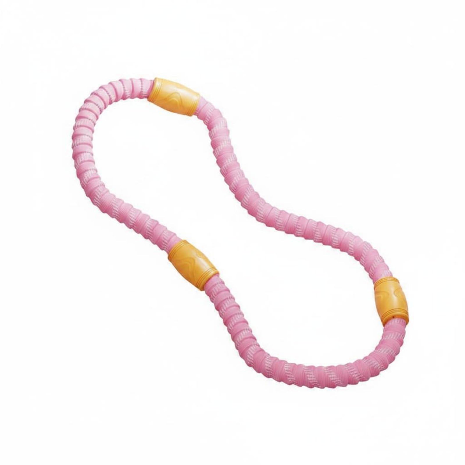 Full Wrap Protection Flexible Waist Hoop Quiet Design Soft Waist Hoop Core Training Padded Flexible Exercise Loop Long-Lasting for Women, Home Workout, Pink, 3 Jin-image-29