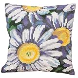 Collezione d'Art 40 x 40 cm Kit Cuscino Marguerites Punto Croce