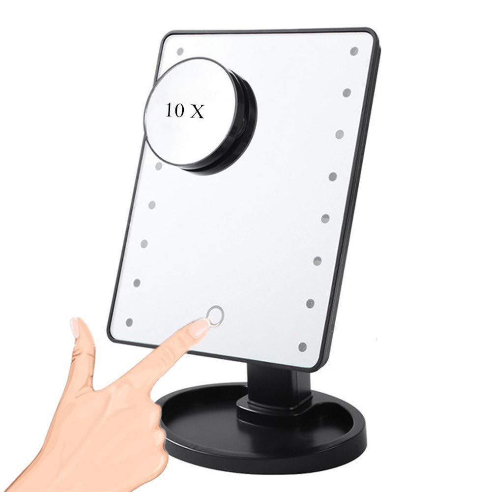 wersdf Make Up Mirror Cosmetic Mirror LED Mirror Make Up Magnifying Mirror For Makeup Portable Mirror Mirror With Light Magnifying Mirror With Lights 16 lights