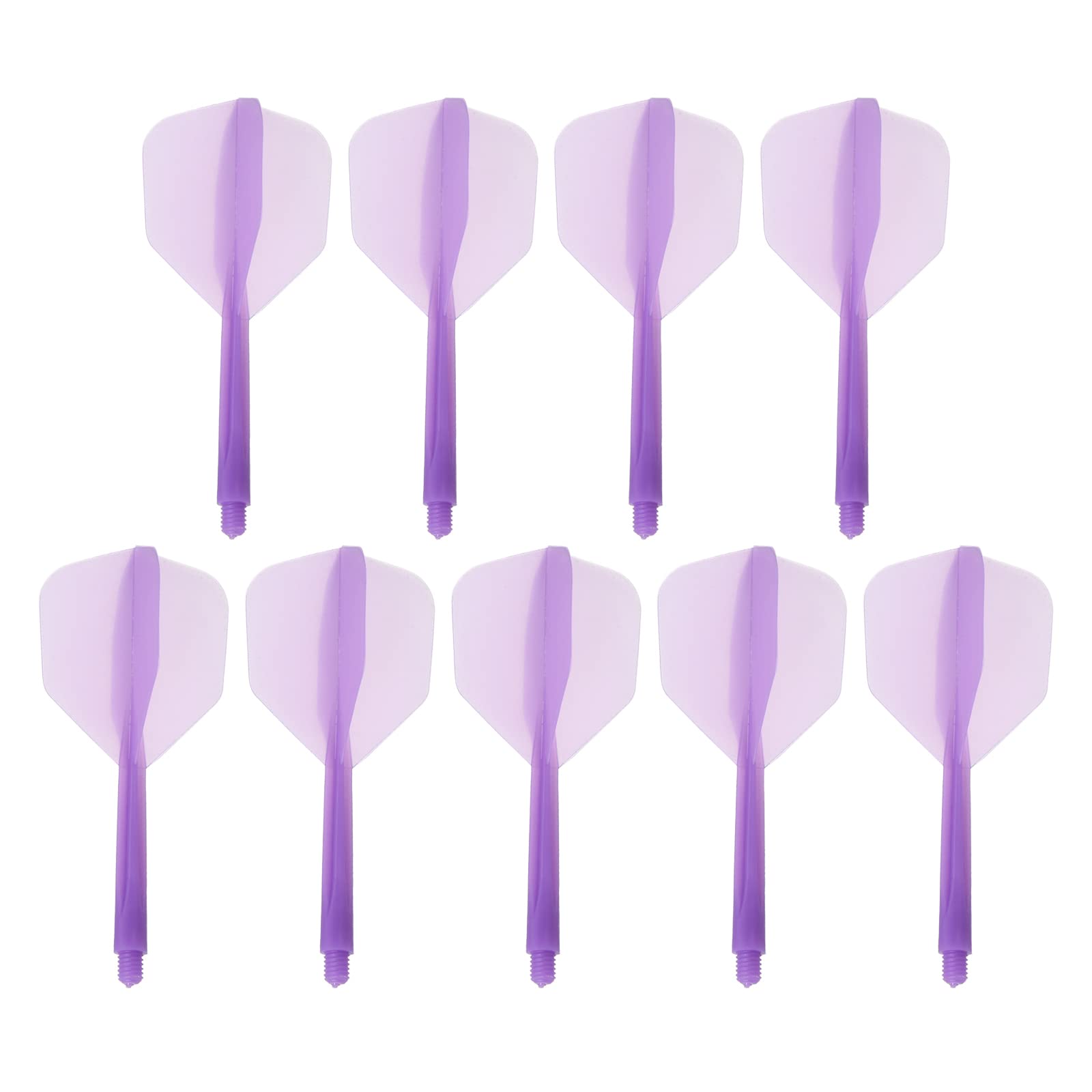 Dardos ejes vuelos de plástico durable PATIKIL, repuestos de plumas violetas, 9 uds 6