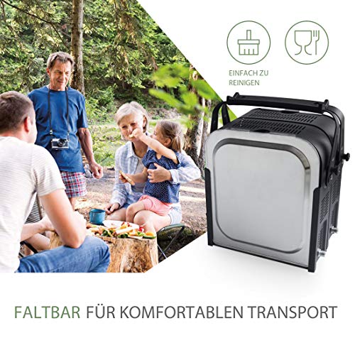 Gasgrill 2 Brenner Meateor faltbarer Gasgrill, mit Tragetasche