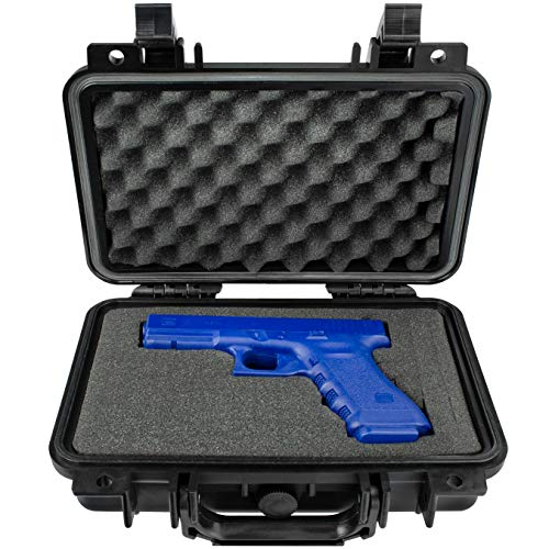 Eylar Tactical Hard Gun Case Water & Shock Proof With Foam Tsa Approved 11.6 Inch 8.3 Inch 3.8 Inch (Black) #TOP1