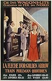  Biller Antik Póster internacional Wagons Lits Train Pulman Quotidien Paris London A3 270